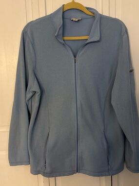 Light Blue Full-Zip Fleece Jacket